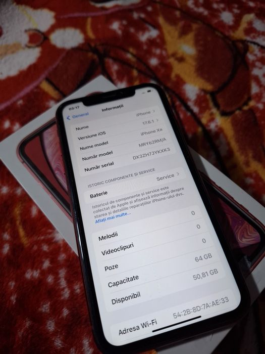 Iphone xr 64 GB  sănătate baterie 78