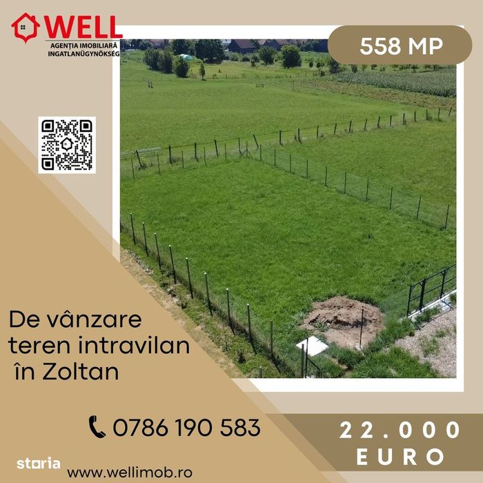 De vânzare teren intravilan în Zoltan