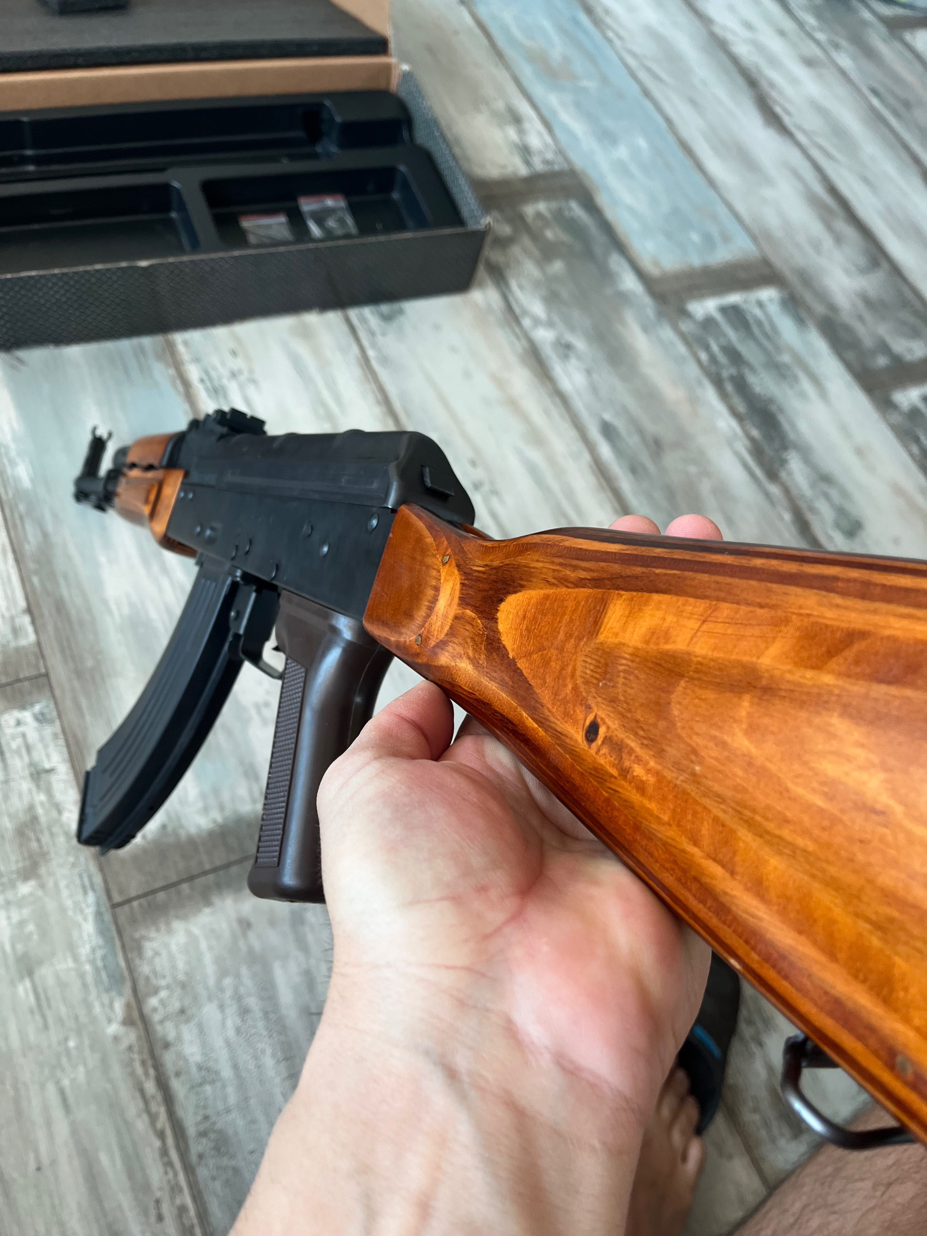 АК 47 Еърсофт Автомат LCT AKM, AEG, Metal+Wood