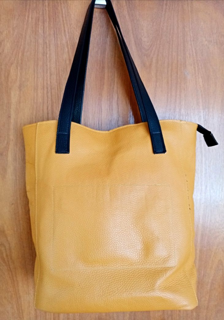 Чанта shopper естествена кожа