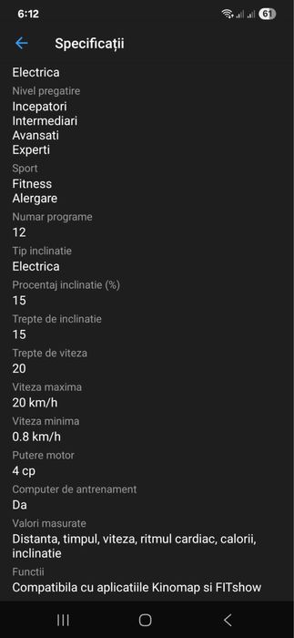 Vand banda de alergat orion sprint c6