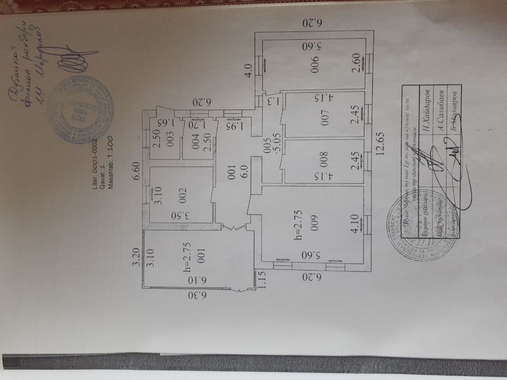 UY SOTILADI 9 sotih 5 xona toshent viloyati quychirchiq tumanida
