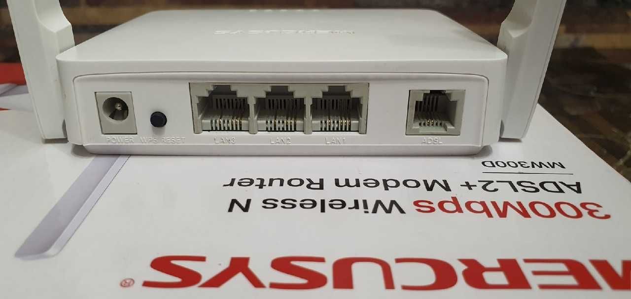 Роутер ADSL2+ Mercusys MW300D  Казахтелеком