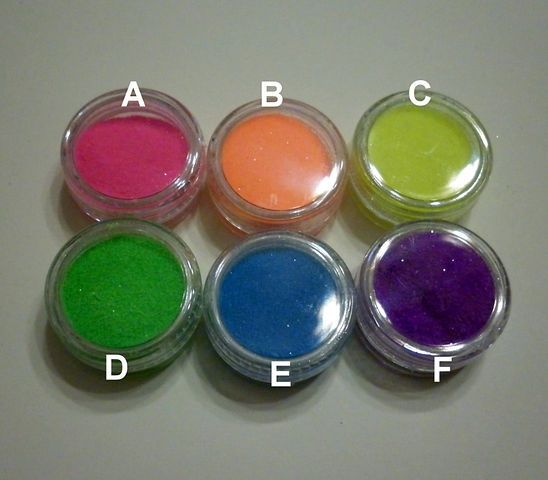 Снежок цветной для дизайна при наращивании ногтей