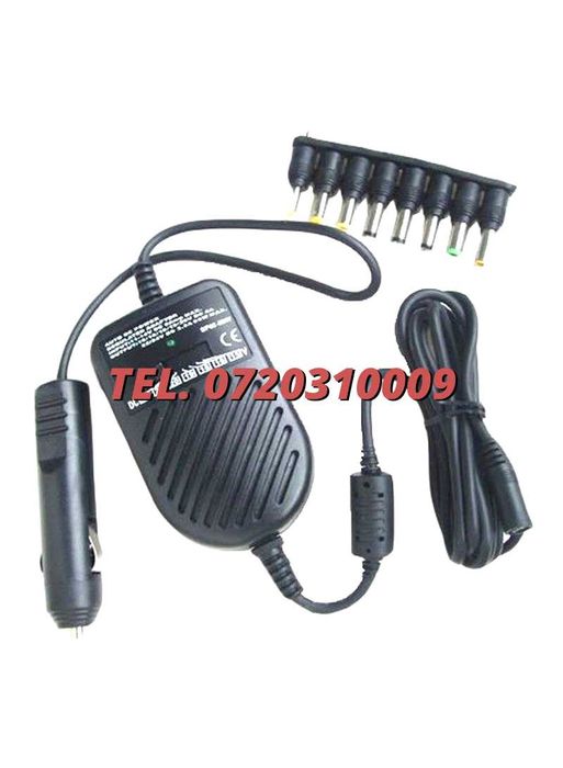 Incarcator Auto Universal Pentru Laptop80w Alimentare 12vcu 8 Cone