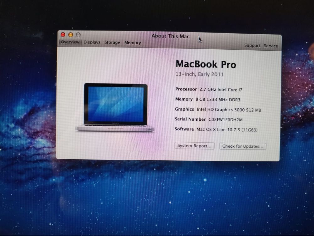 Laptop MacBook pro i7