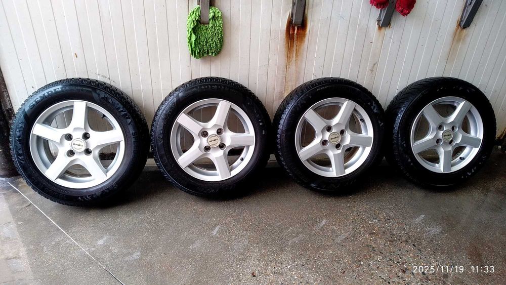 15 цола,4х100,в комплект с много добри зимни гуми!ЦО-60,1