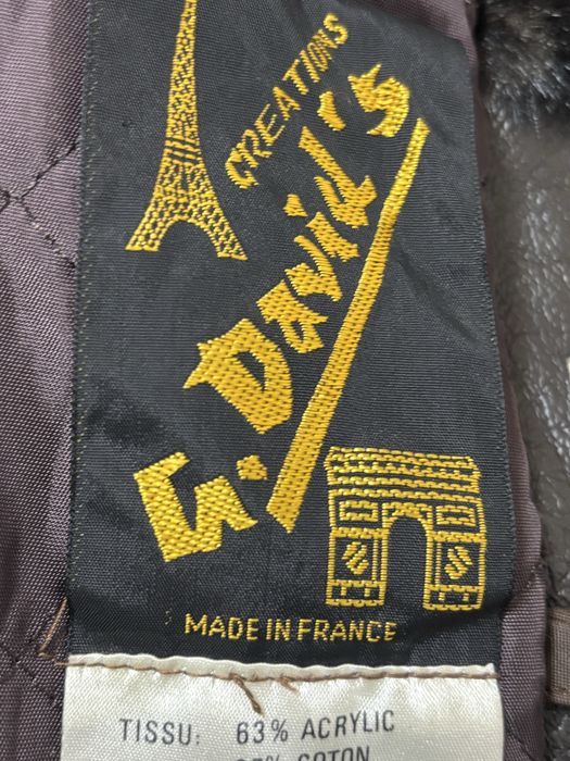 Haină vintage franțuzească Créations S. Davi’l’s (Made in France),