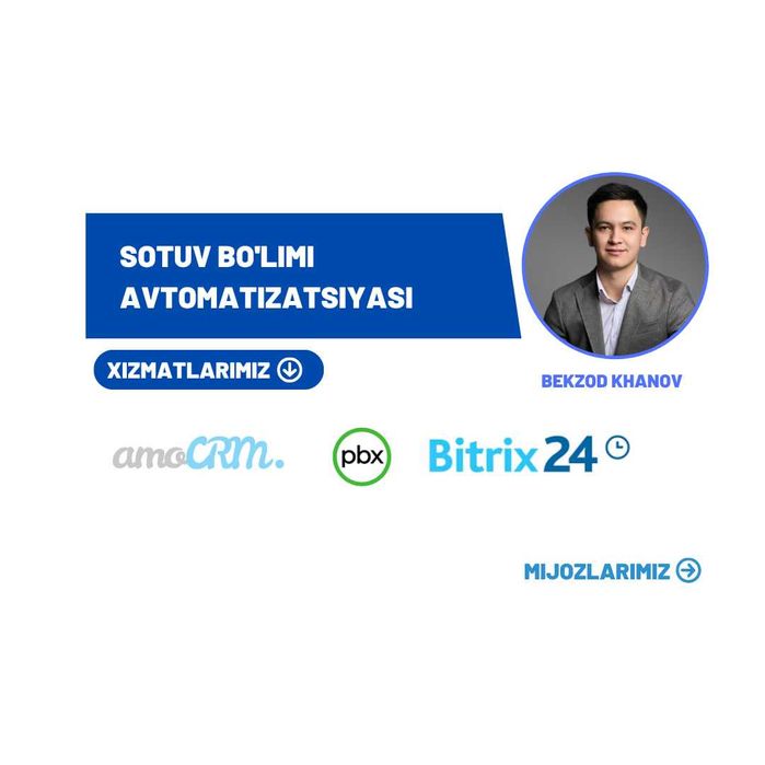 Bitrix24 | IP Telefoniya | AmoCrm | MoySklad