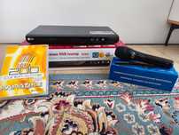 Караоке DVD-плеер LG DK854
Поддерживает караоке с двумя микрофонами.
