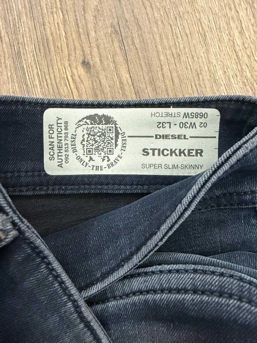 Оригинални мъжки дънки DIESEL, размер - 30х32 SUPER SLIM-SKINNY