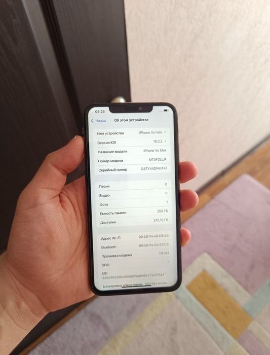iPhone xs max 256g 2 sim