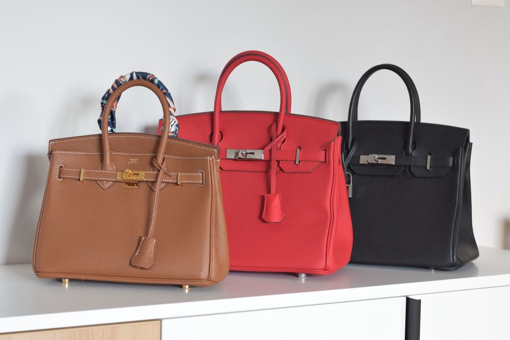 Чанти Hermes лична колекция от естествена кожа