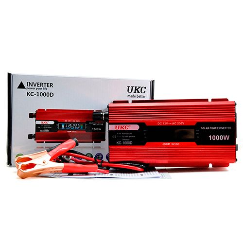 Invertor tensiune 12V-220V 500W/1000W/2000W cu afisaj LCD. PREMIUM