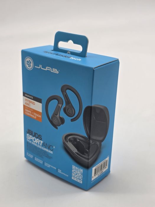 Casti wireless JLab JBuds Sport, Bluetooth 5.3, ANC, negru, 12h, SIG