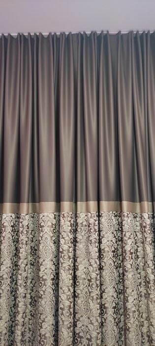 Два броя уникални завеси дизайнерски изработени от качествен блекаут