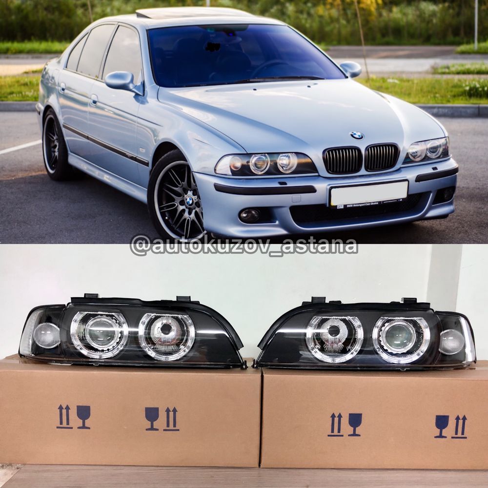 Фары БМВ 5 Е39 Ангельские глазки BMW 528 E39 95-00