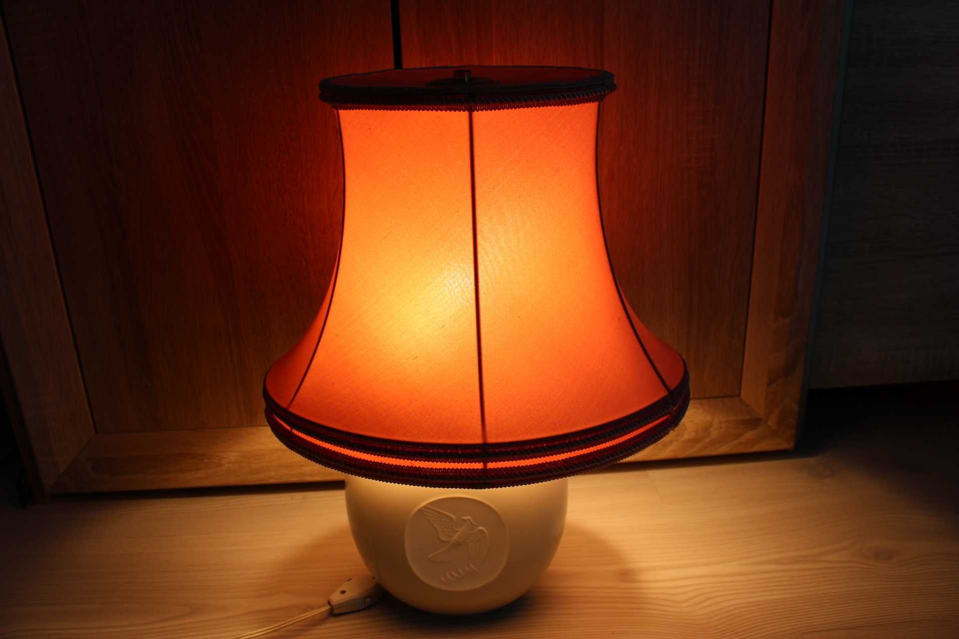 Piesa portelan colectie ROSENTHAL Phoenix,lampa abajur culoare coral