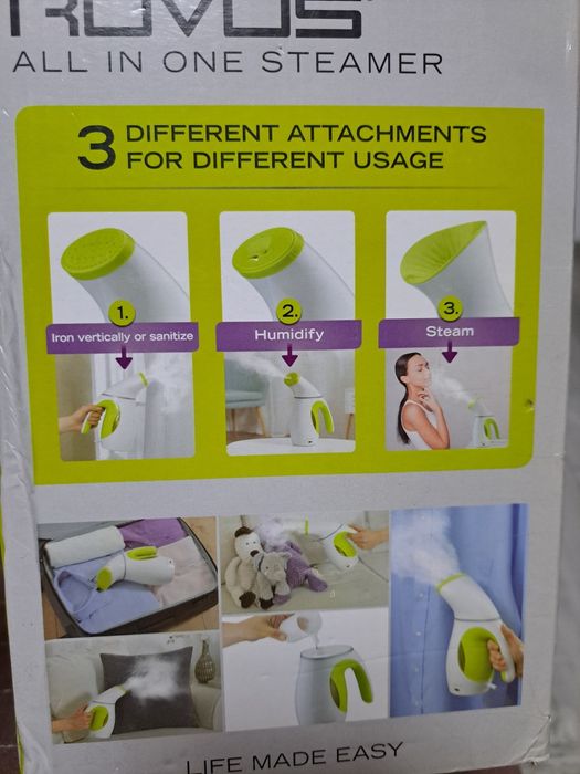 Aparat cu abur pentru haine Rovus all in one steamer