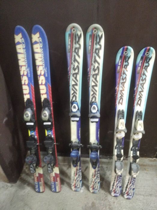 Продавам детски ски 110 и120 см. Salomon и Dynastar и щеки