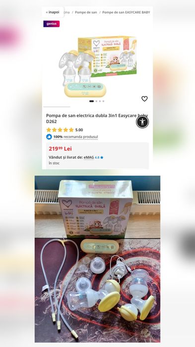 Vând pompe de sân electrice/manuale, monitor fetal și trimmer vârfuri