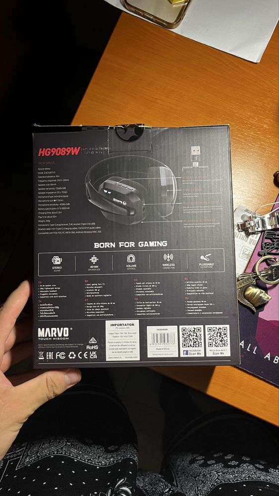 vand casti gaming marvo