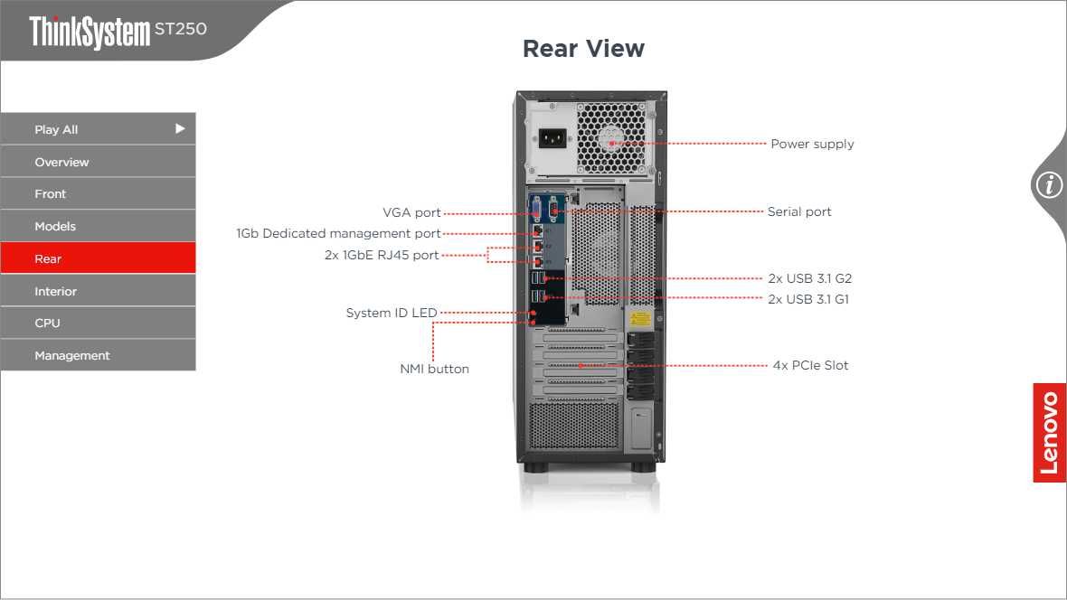 Server nou Lenovo ThinkSystem ST250, E2236 6C 3.4GHz, 32GB TruDDR4 266