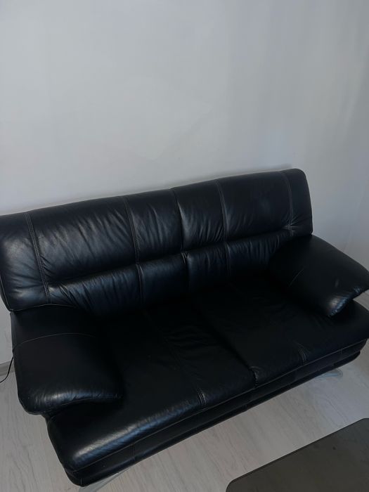 Set Canapea 4 piese din piele naturala