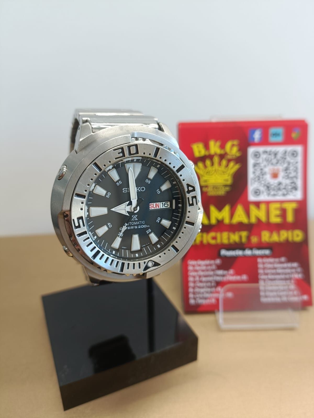 Ceas Seiko Prospex Black Monster Amanet BKG