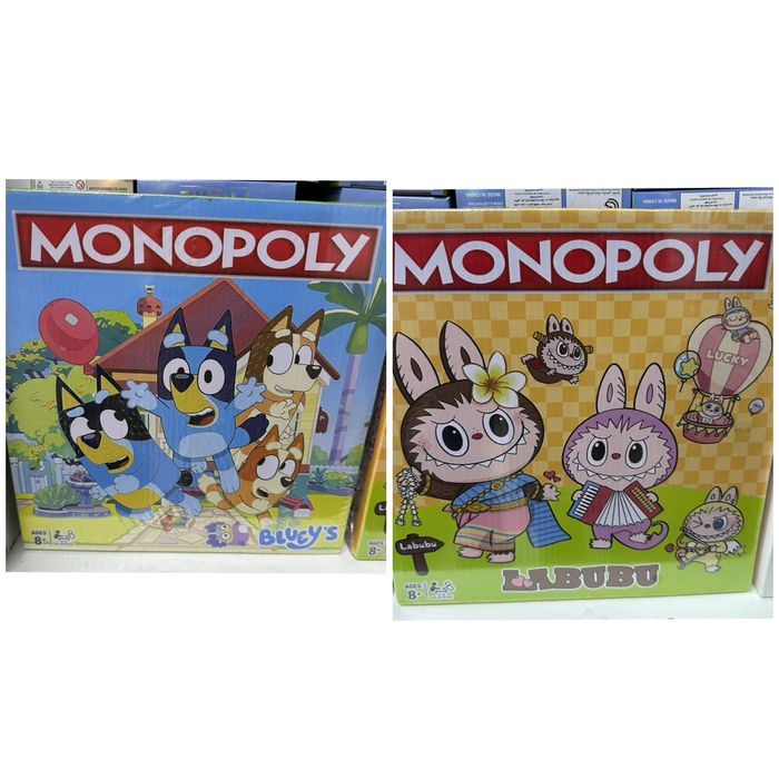 Монополи игра Лабубу/Блуи и Бинго Monopoly