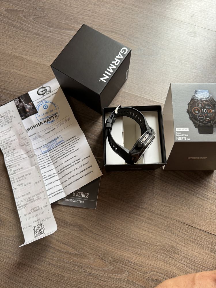 Нов Garmin Fenix 8 Sapphire Solar 47mm