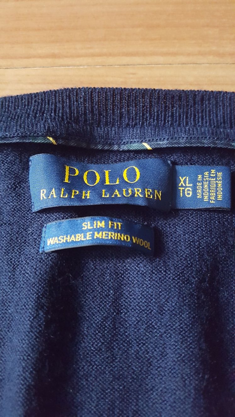 Vestă merino bărbați POLO Ralph Lauren, mărimea XL