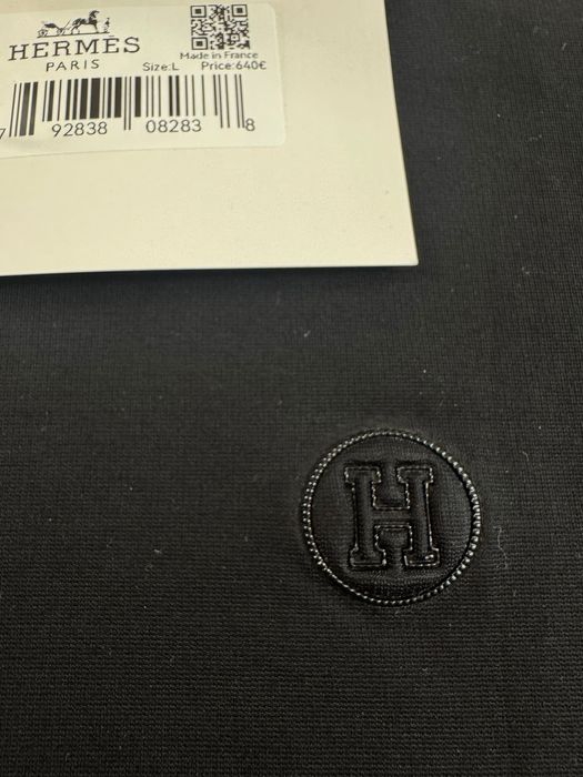 Hermes-Автентична чисто нова мъжка тениска Л размер