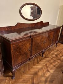 Виенски старинен шкаф с огледало