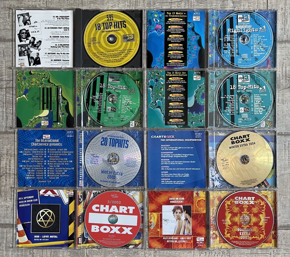 Lot 16 cd-uri originale muzica anii 90-2000