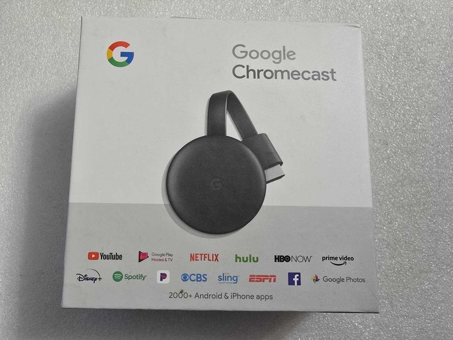 Chromecast Google 3rd Gen. Full HD, WI-FI Netflix YouTube NC2-6A5-1600