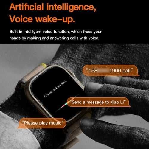 Акция Смарт часы/Smart watch 8 PRO ULTRA2в1 умные часы/наушники Orange