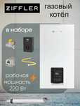 Двухконтурный газовый котел ZIFFLER 26kVt kotel katyol  доставка склад