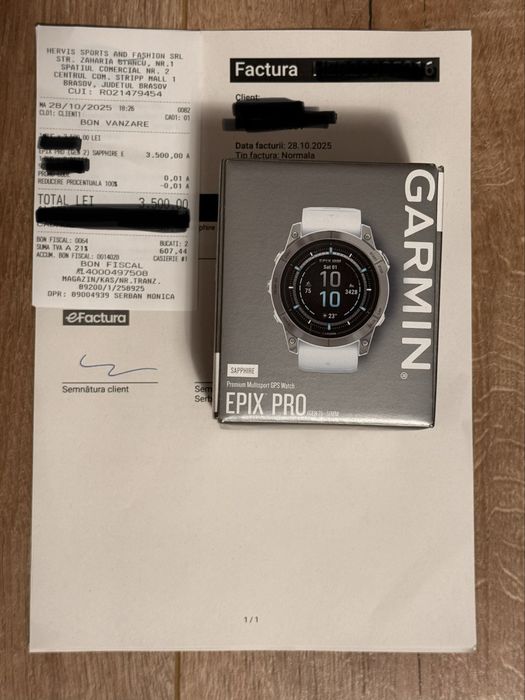 GARMIN EPIX PRO gen 2 51mm NOU/Nefolosit saphire edition cu garantie