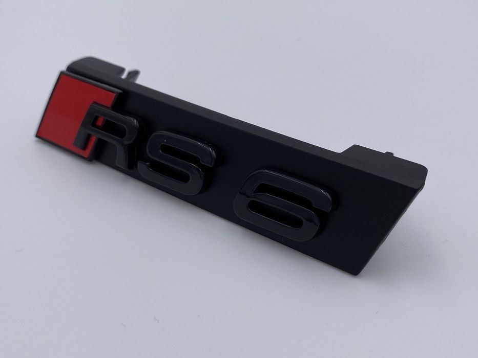 Emblema Audi RS 6 grila negru