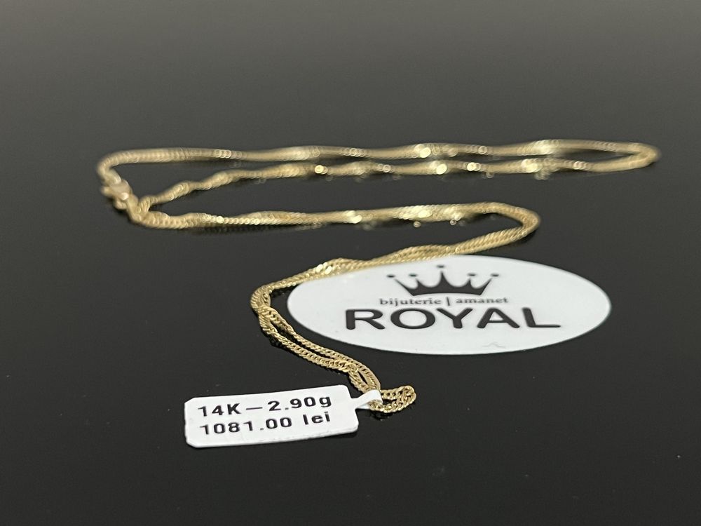 Bijuteria Royal CB : Lant aur 14k 2,90 grame