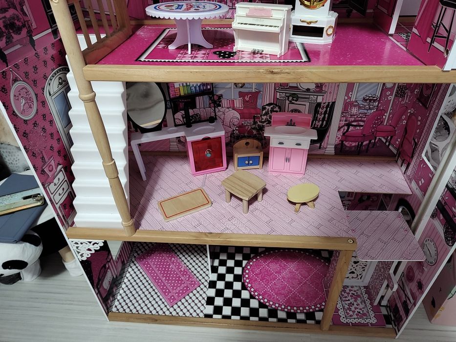 Casuta pentru din lemn Amelia KidKraft casute papusi pentru fetite