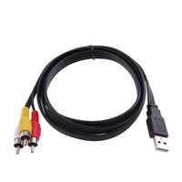 Кабель USB 3RCA тюльпан AV/TV