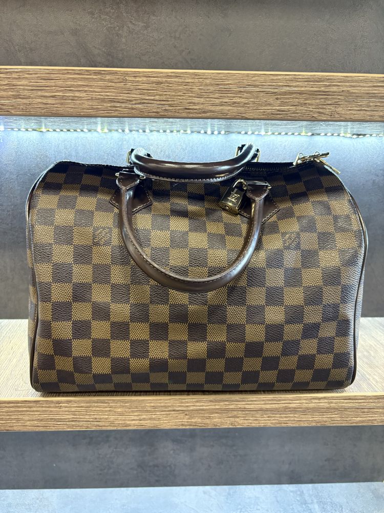 Чанта Louis Vuitton Damier Ebene Speedy Bandoulière 30 оригинална