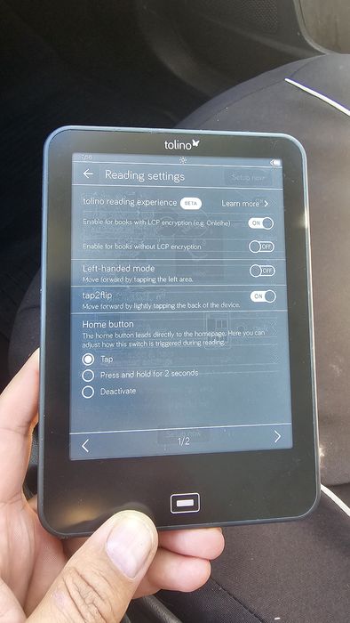 Ebook reader Tolino Vision 3HD, dark mode, ,  5000 cărți