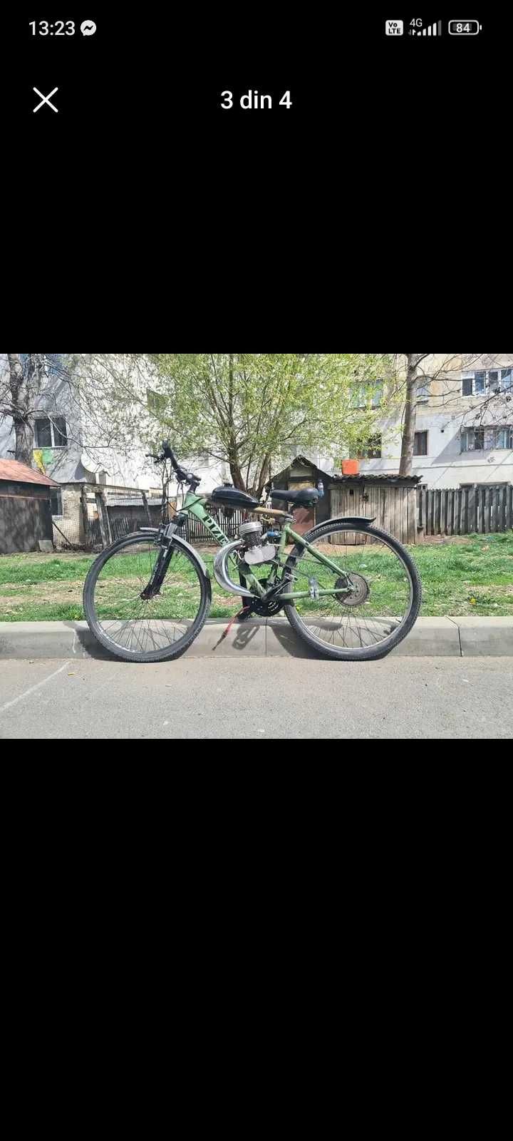 Bicicleta cu motor 80cc tuning roti pe 28 preț 1500 neg.