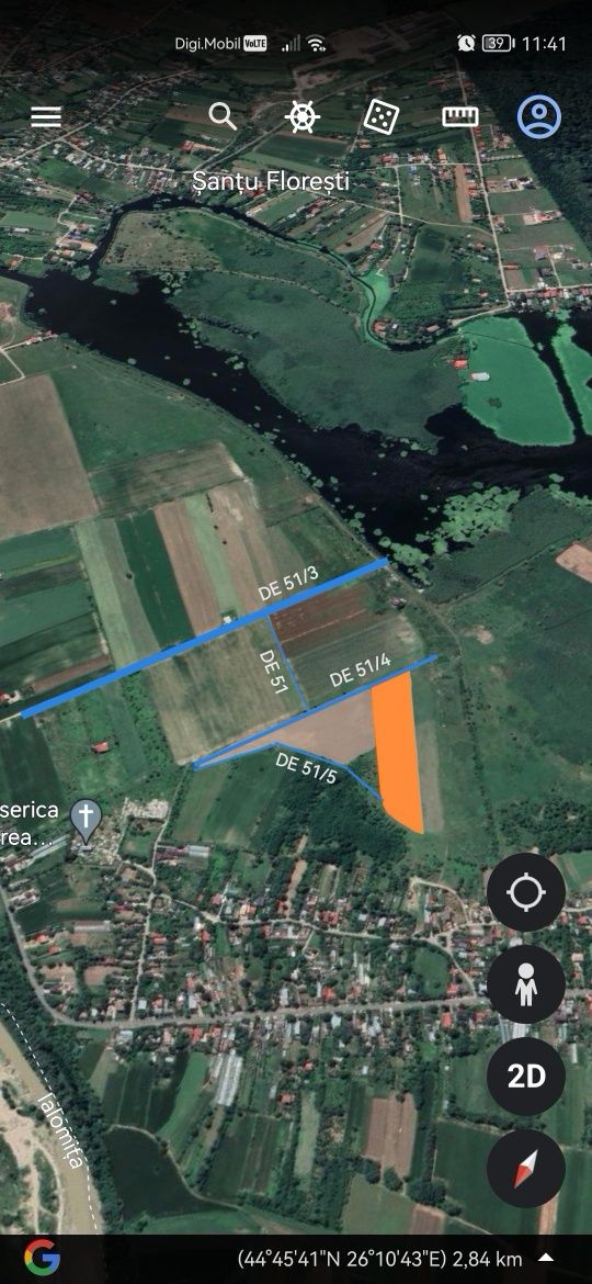Snagov Siliștea 14700mp la100m de lac. Accept auto în prețul terenului
