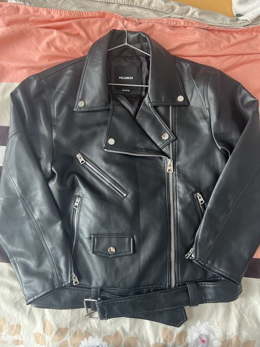 Geaca piele Pull&Bear XL