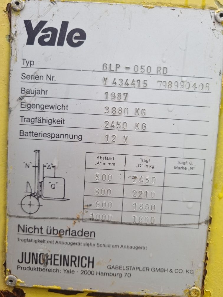 Stivuitor Yale 2.5t