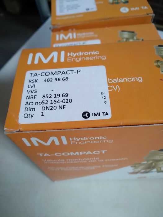 Vana de Reglare si Echilibrare TA Compact P DN10 DN15 DN20 DN25